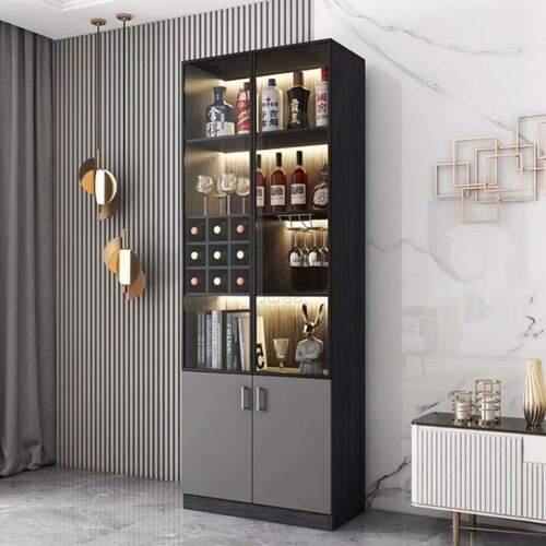 3l ready-made wine cabinet glass door modern simple wall-mounted living room home cabinet restaurant partition light luxury high-end display