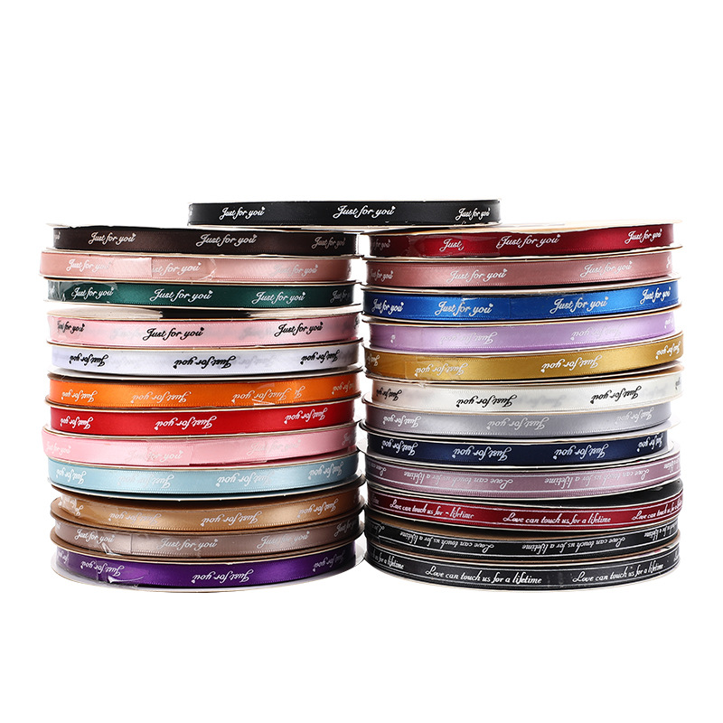 1cm Inglés flores de poliéster con ramo de la torta de La Flor caja de regalo cinta de embalaje cinta postres cinta al por mayor