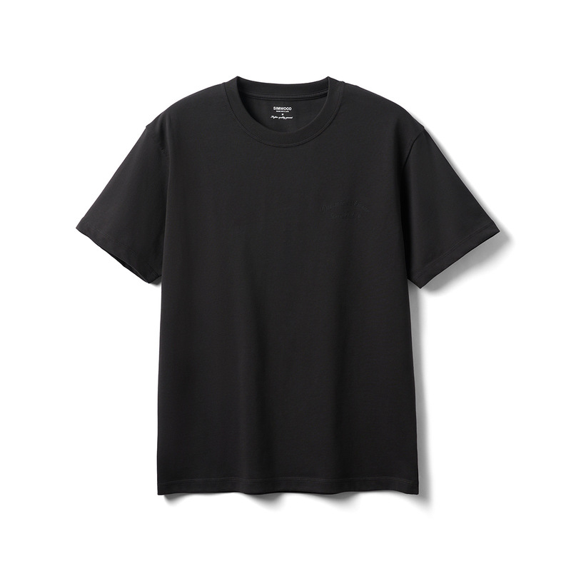 /簡木メンズゆったり版ヘビーウェイト長繊維綿プリントラウンドネック半袖Tシャツ|undefined