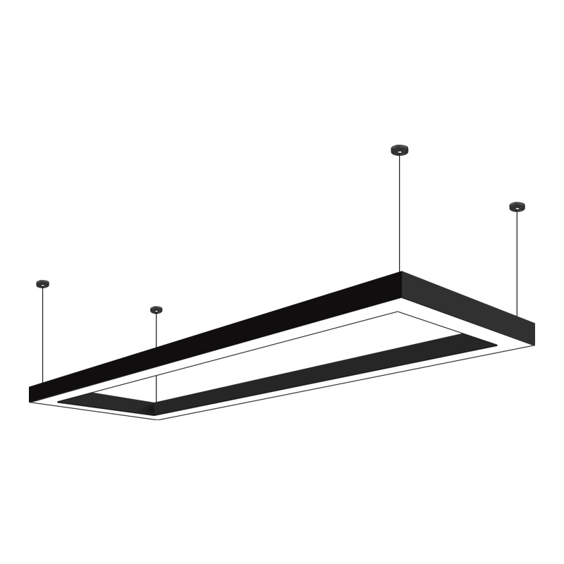 Herramientas LED lámpara de oficina sin costura lámpara de tira gimnasio supermercado iluminación profesional puente lámpara de tira candelabro