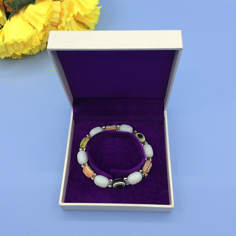 东莞茶山首饰包装盒厂家长期批发单个白色手镯饰品盒子 印logo