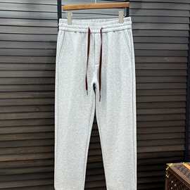 zeg杰尼ez男士秋冬新款水貂绒一体加绒休闲裤 经典百搭舒适保暖