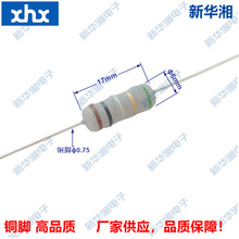 无感线绕电阻 无感绕线 NKNP 3W5WS 0R1 0.1欧 J 粗铜脚 散装