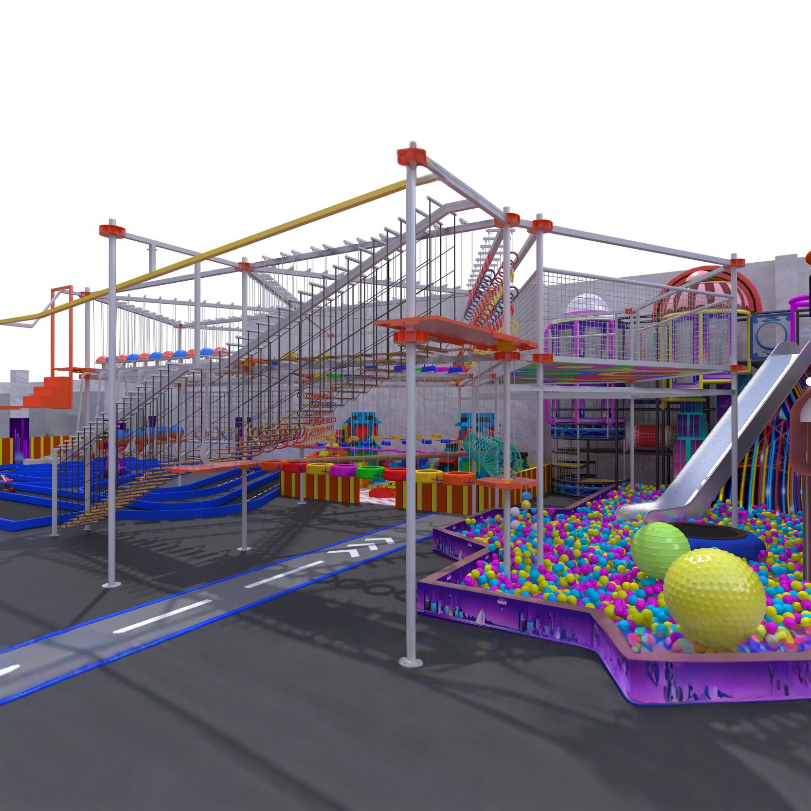 源头厂家PU一体成型发泡高尔夫训练球软式海绵彩色弹力球儿童蹦床