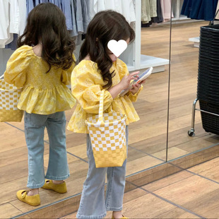 [11,000 Positive Reviews] Girls' Long-Sleeved Shirts, Stylish Autumn Clothes, Princess-Style Doll Shirts for Small and Medium-Sized Children, Tops