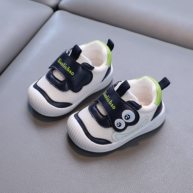 Zapatos para niños pequeños de primavera y otoño para niños, fondo suave para niños, transpirable para niñas, zapatos deportivos de malla para niños casuales antideslizantes