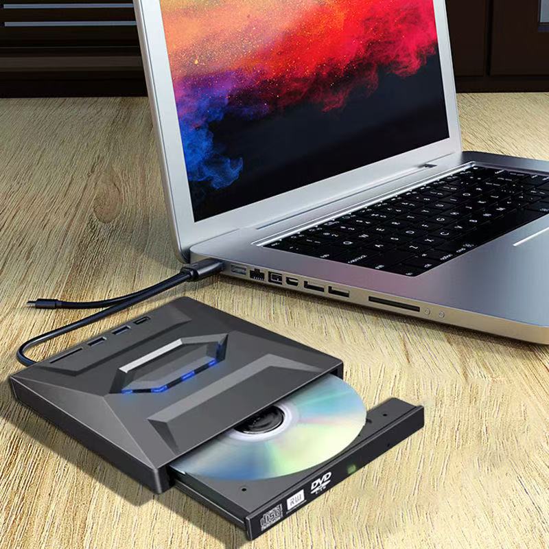 多功能外置光驱DVD刻录机七合一USB3.0/Type-c可外接U盘插卡扩展