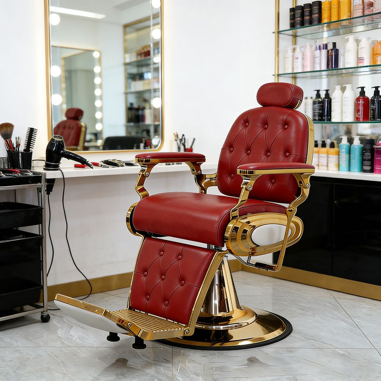 Barber transfronterizos silla de barbería para hombres silla de barbería especial salón de barbería silla de afeitar elevación image 14