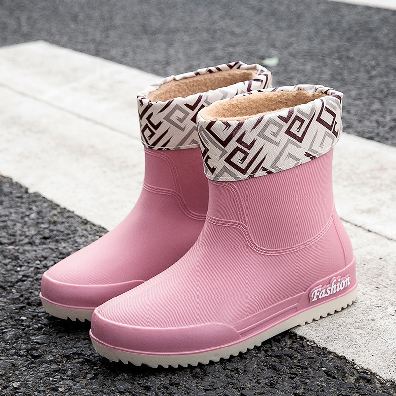 Botas de lluvia de mujer zapatos de lluvia de mujer 2023 nuevas botas de lluvia de barril alto para mujeres comercio exterior de Corea del Sur al por mayor transfronterizo