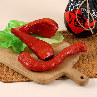 PVC simulation food play duck intestine duck neck miniature food play DIY delicious duck neck marinated food model play house toy