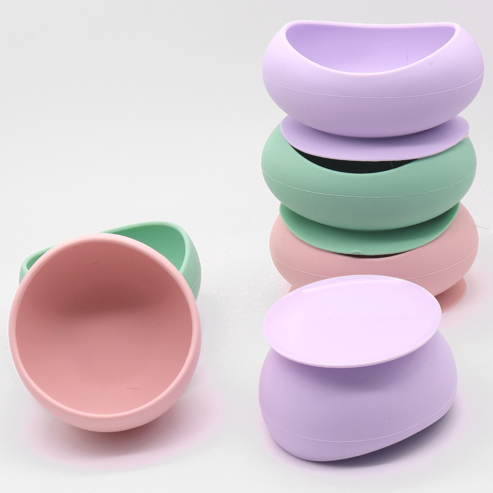 Nuevo cuenco para gatos anti-vuelco con ventosa cuenco para mascotas de silicona cuenco de arroz para gatos cuenco de comida para gatos cuenco para perros utensilios de comida cuenco para cachorros