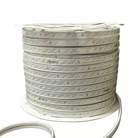 led strip outdoor waterproof 220v super bright double row three row self-adhesive strip home engineering flexible aluminum groove light bar