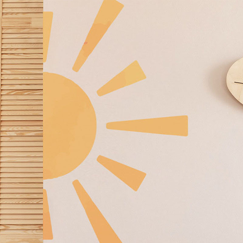 Cartoon Sun Wall Stickers Decorative Living Room Entrance Bedroom Removable PVC Self-adhesive Painting 24-48 Hours Shipment