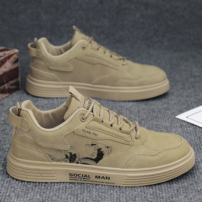 Новинка 2024, мужская обувь, модная универсальная повседневная спортивная обувь в корейском стиле, осенняя дышащая обувь для уличной фотографии, танцевальная обувь