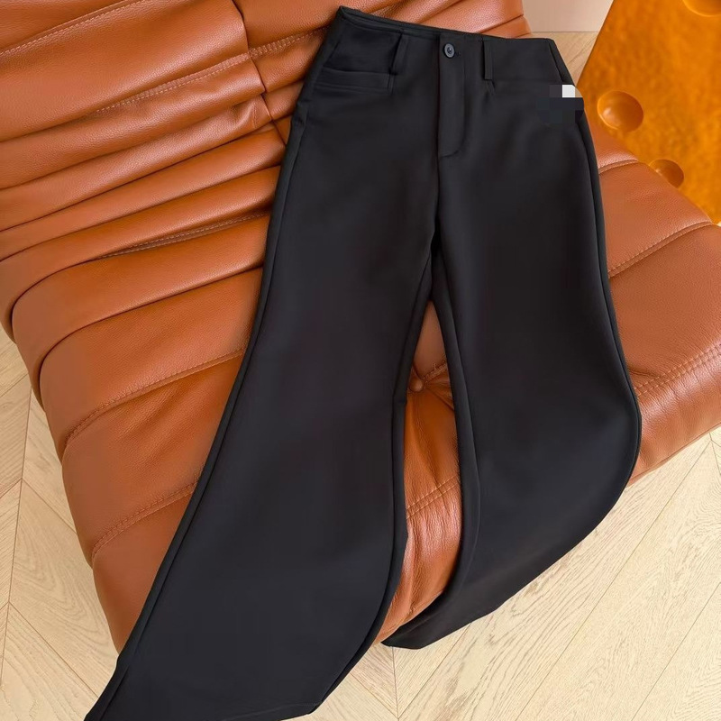 2026 Fall/Winter New Collection: Simple and Stylish, Versatile Casual Wear, Super Slimming High-Waisted Slightly Flared Casual Pants, Wholesale