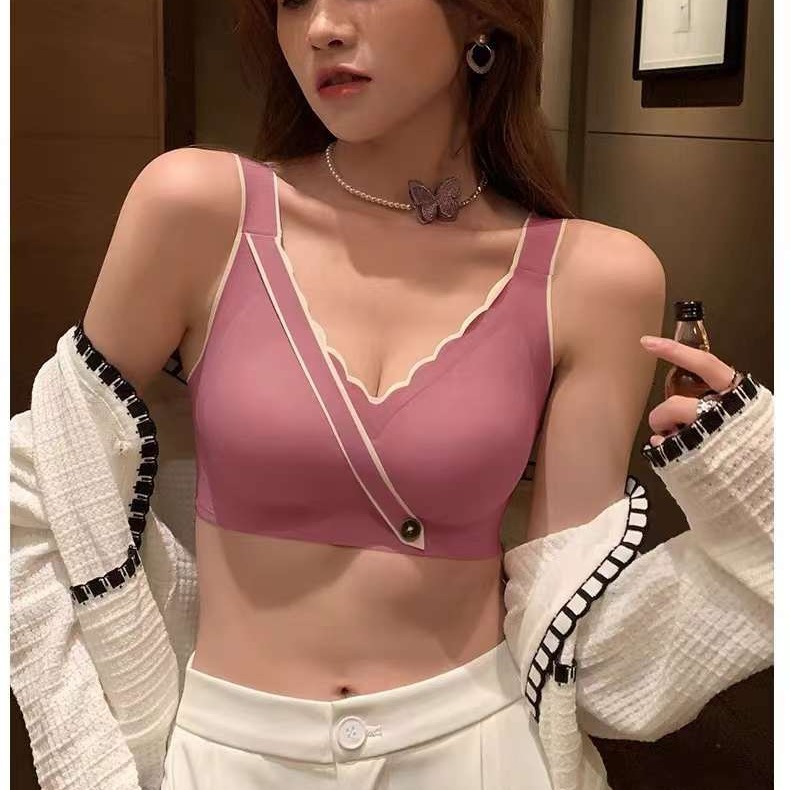 Nuevo chaleco de alta calidad sin marcas de la espalda de mujer sin anillo de acero yoga pull bra ropa interior deportiva mujer al por mayor