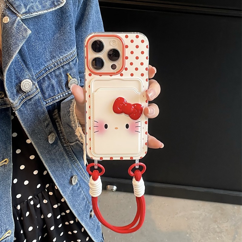 Paquete de tarjeta girl wind point kt iPhone15ProMax para Apple 14 funda para teléfono móvil 13 estéreo 12 cordón 15