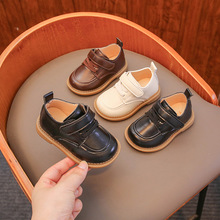 0-3岁韩版纯色小童皮鞋2022春季新款男童宝宝防滑时尚软底小皮鞋