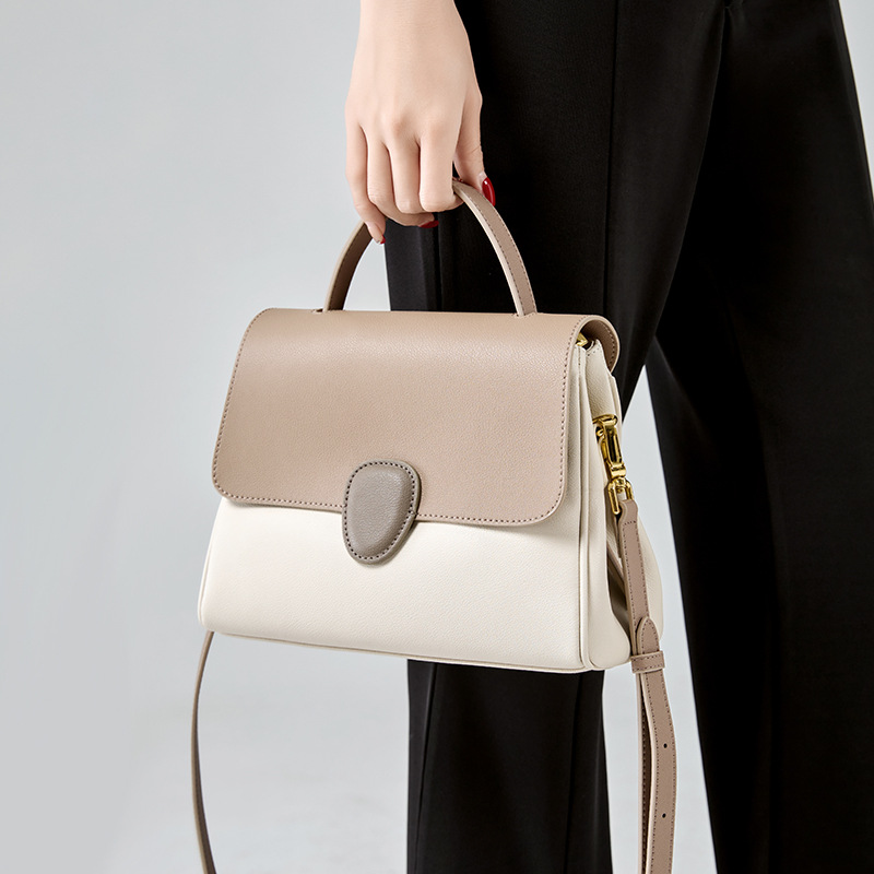 Elegante Damentasche Aus Echtleder Als Schulter- Und Umhängetasche_voghion.com