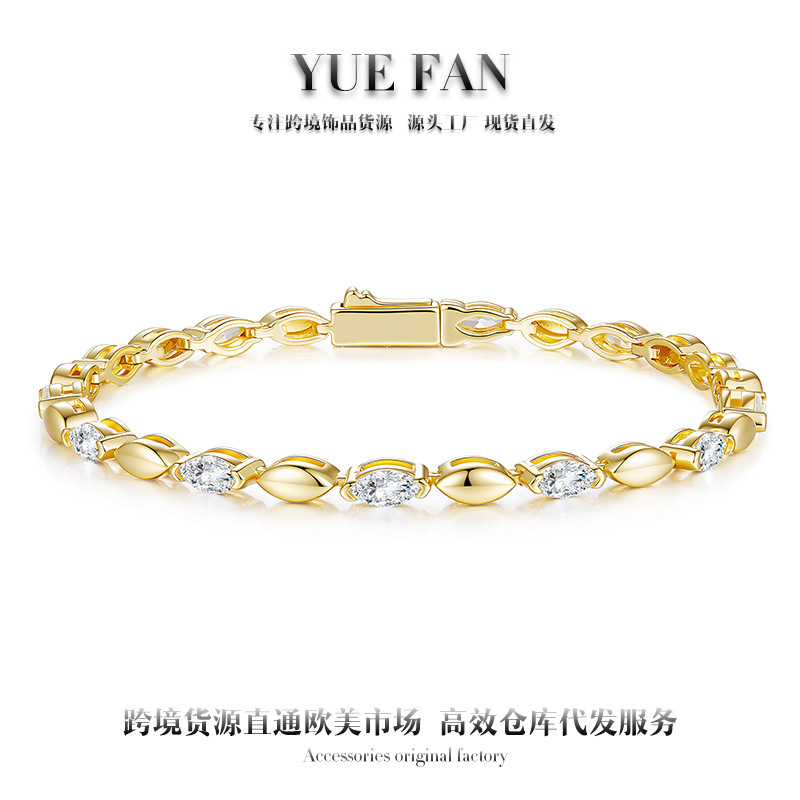 Popular on Xiaohongshu: European and American Bestseller 925 Sterling Silver Egg-Shaped Tennis Bracelet for Women, Ins Retro Light Luxury New Jewelry Popular on Xiaohongshu: European and American Bestseller 925 Sterling Silver Egg-Shaped Tennis Bracelet for Women, Ins Retro Light Luxury New Jewelry