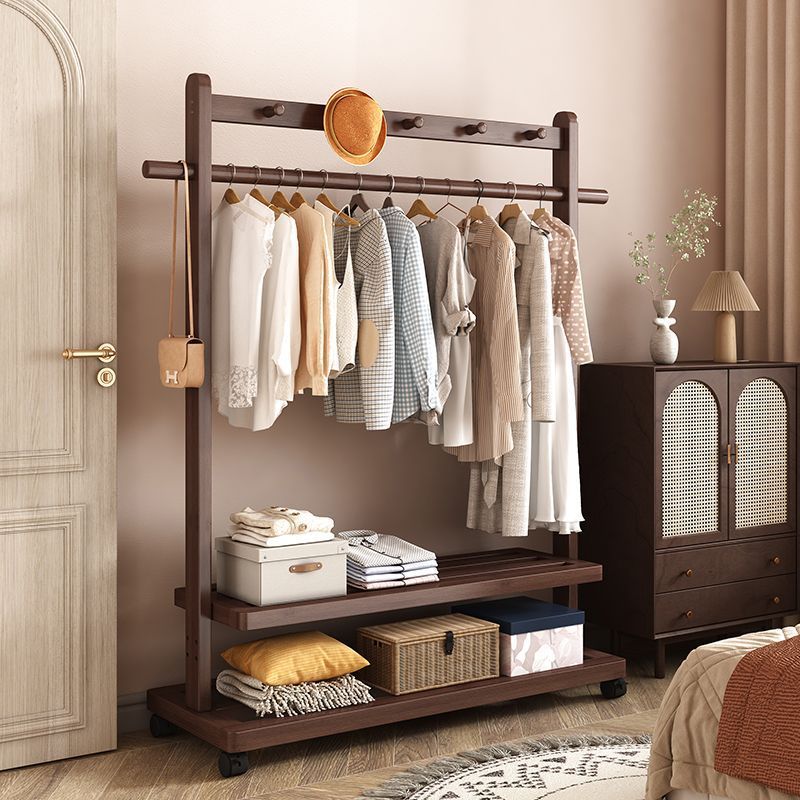 Clothes Rack Floor-Standing Room Clothes Rack Does Not Take up Space B&B Clothes Storage Rack Bedroom Coat Rack