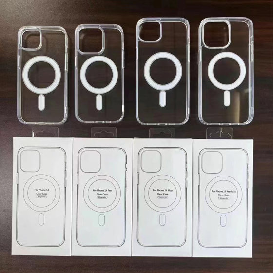 Magsafe Magnetic Mobile Phone Case Transparent Protective Case for Apple 16 iphone15 Protective Case Wireless Charging