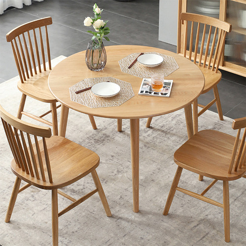 Chair solid wood backrest chair Nordic Windsor chair simple hotel cafe coffee table desk dining chair