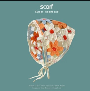 Dopamina transfronteriza Daisy toallas triangulares de punto caliente viaje dulce encantador pañuelo de estilo mujer