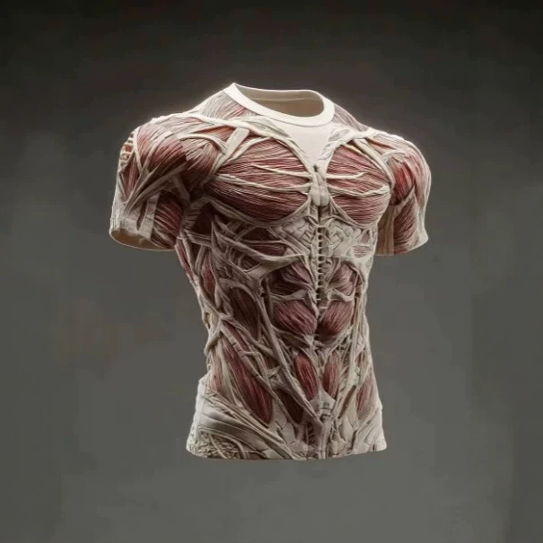 Men's and Women's 3D Muscle Anatomy Compression Shirt, Quick-Dry Fitness Short-Sleeve Bodybuilding Gym T-Shirt Streetwear Men's and Women's 3D Muscle Anatomy Compression Shirt, Quick-Dry Fitness Short-Sleeve Bodybuilding Gym T-Shirt Streetwear