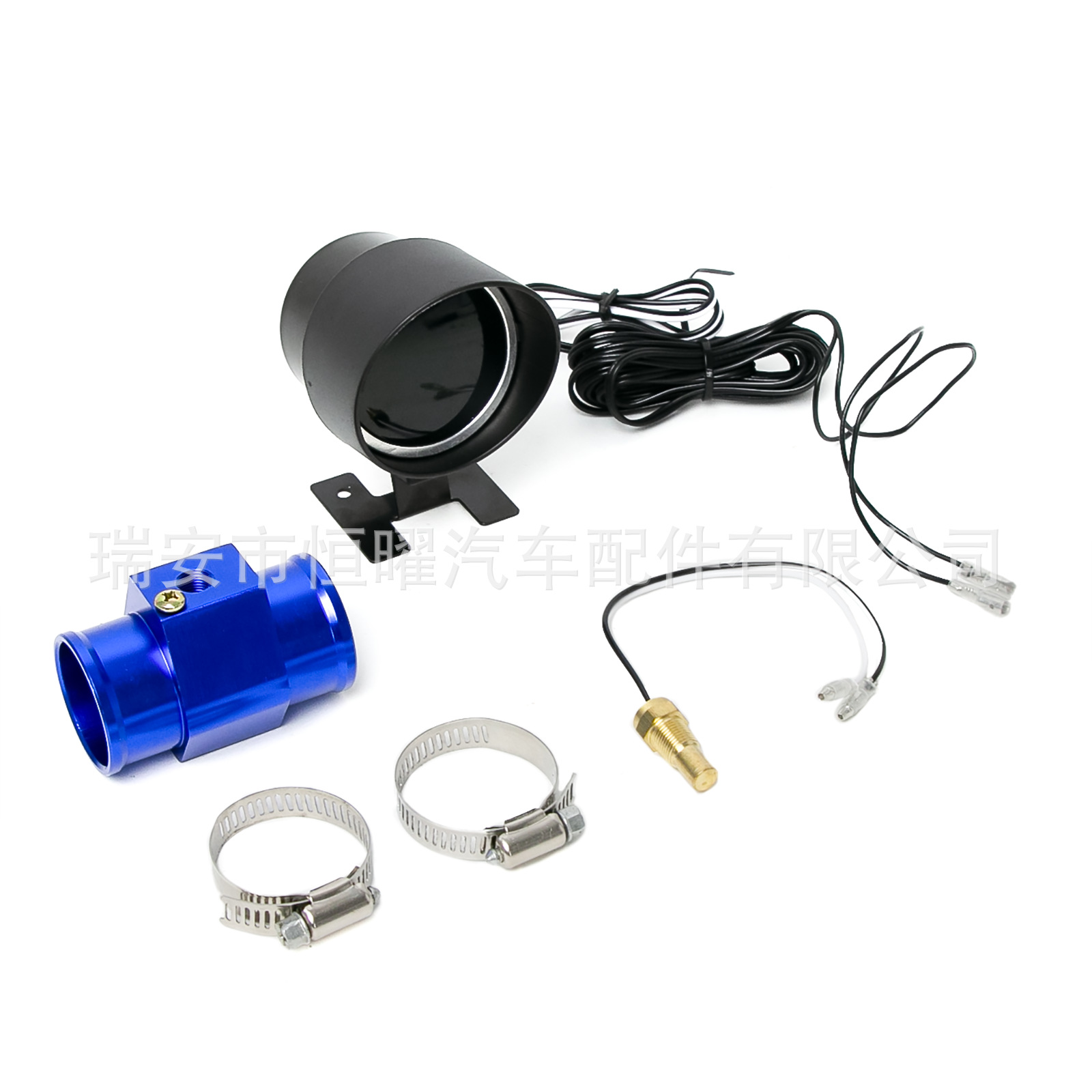 Cross-Border Trade Circular Gauge-Type Water Temperature and Voltage Two-In-One Digital Display Combination Truck 12V24V Instrument