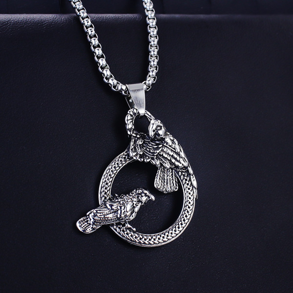 retro necklace stainless steel