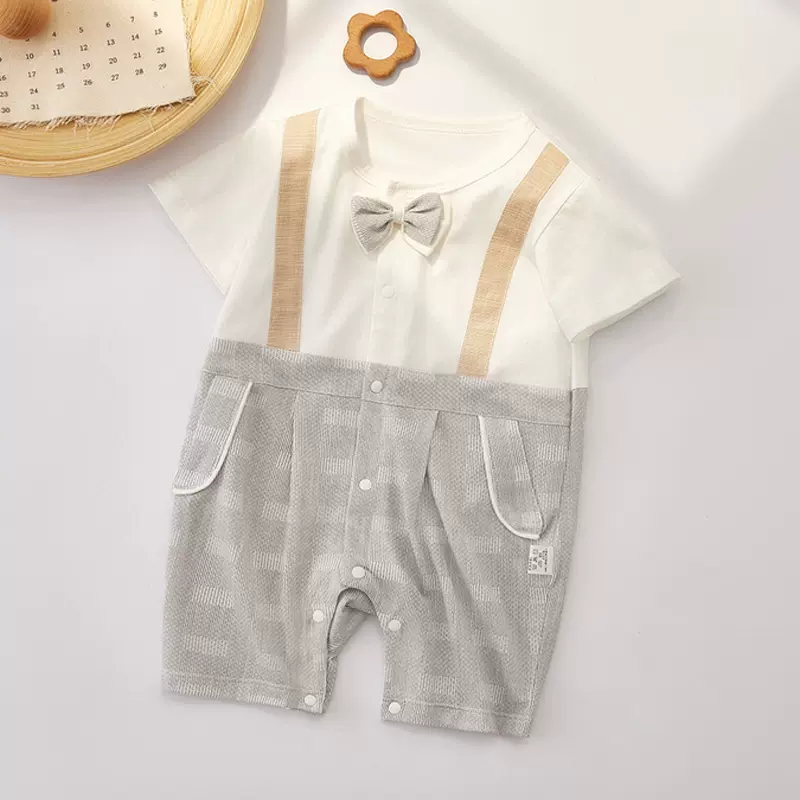宝宝衣服夏季年短袖薄款新生儿哈衣连体衣婴幼儿服装婴儿衣服