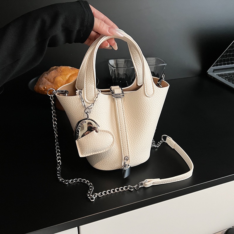 Borsa hobo a secchiello effetto litchi donna borsa a spalla_voghion.com
