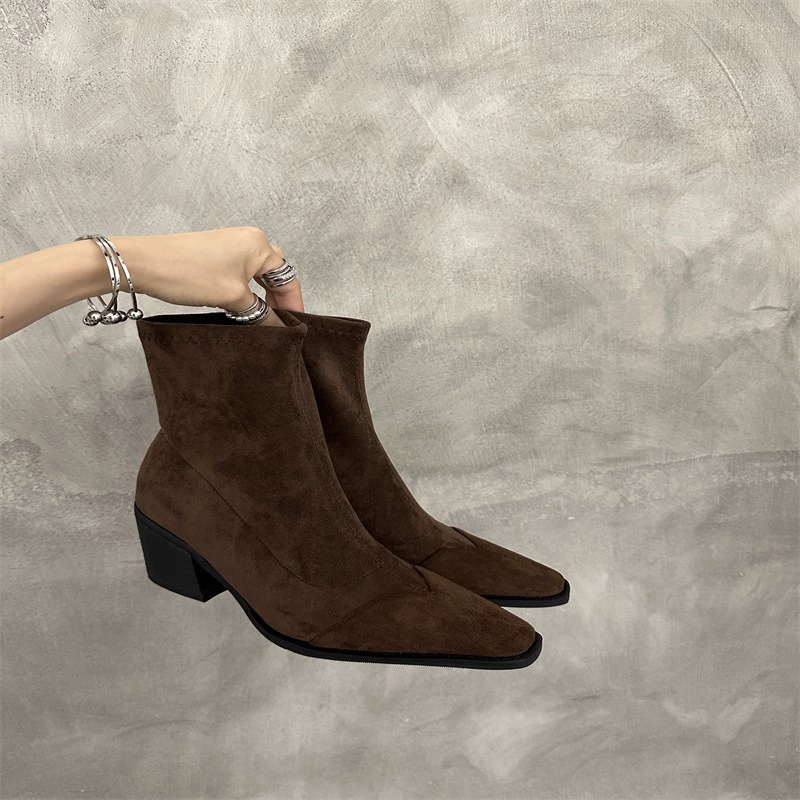 Martens, universal demi-season low boots, fitted