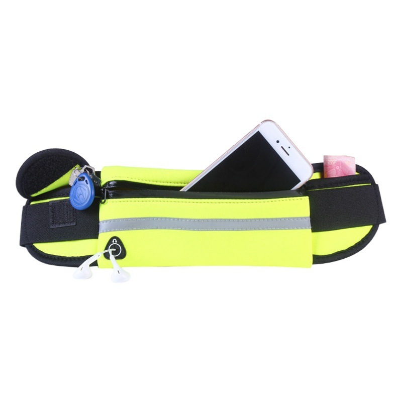 Outdoor Sports Bag Fitness Men's and Women's Running Waist Bag Waterproof Mobile Phone Storage Bag Body-Fit Sports Riding Bottle Bag