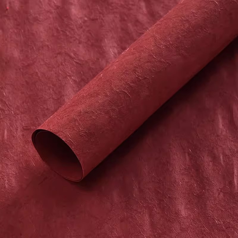 Papel de embalaje de flores teñidas de hierba amor eterno serie de paquetes de flores sólidas textura de papel Dongba floral papel de embalaje de flores