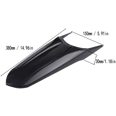 Motorcycle Fender front and rear carbon - black-modified-rear-mudguard