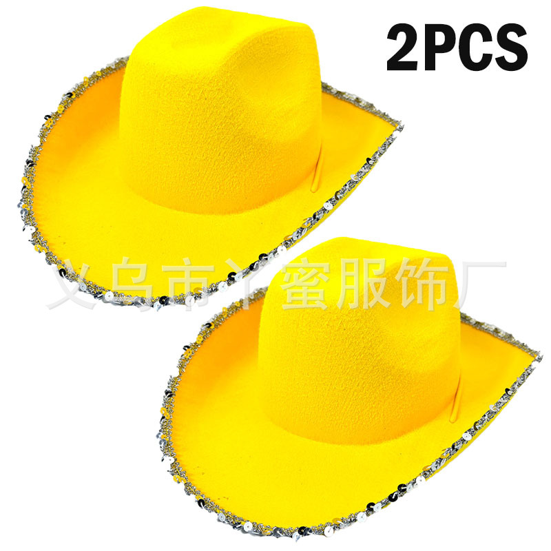 Juego de 2 piezas sin borde amarillo y plateado