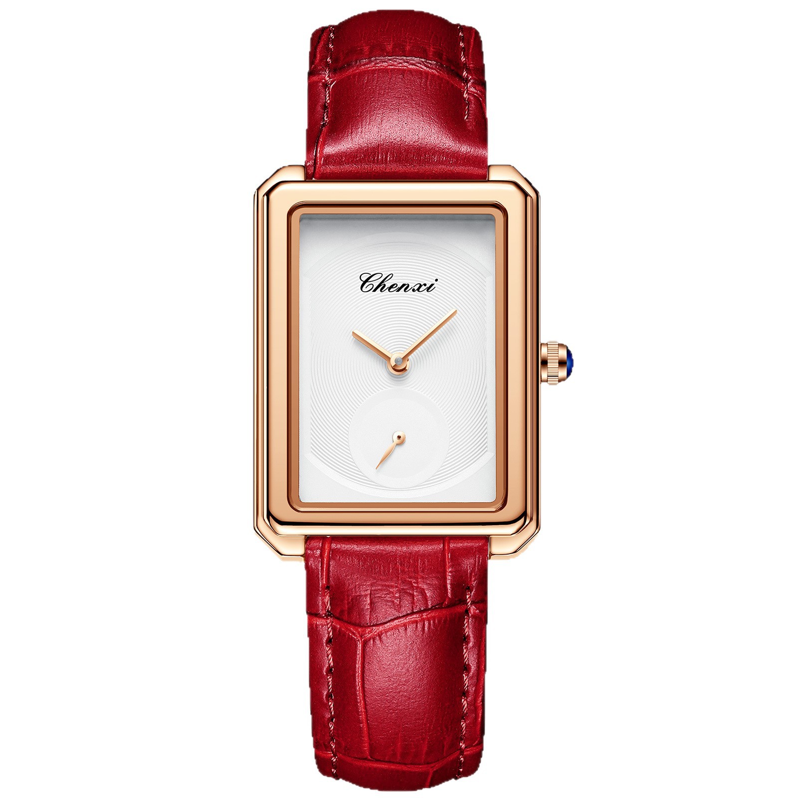 Square watch women's leather belt Women's thin waterproof watch fashion simple three-pin small square fashion quartz watch Square watch women's leather belt Women's thin waterproof watch fashion simple three-pin small square fashion quartz watch