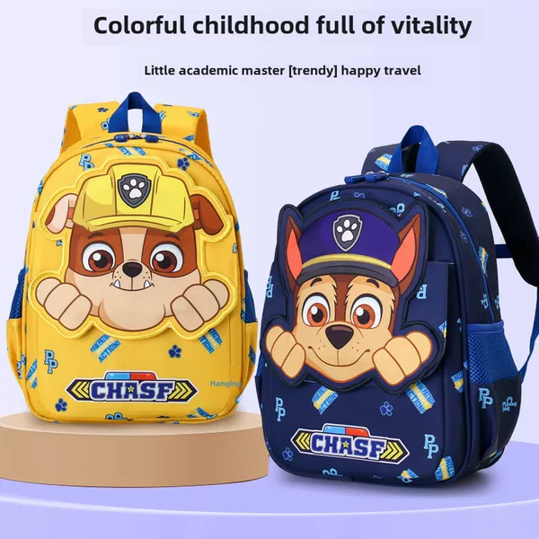 New Children's Backpack Cartoon Cute Kindergarten Schoolbag Cartoon Puppy Printed Preschool Primary School Student Backpack
