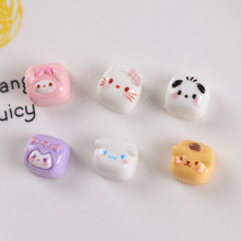 迷你大耳狗键盘贴KT猫立体无痕车贴帕恰狗杯贴风扇奶油胶diy配件