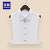 Romon new pattern T-shirts white False collar children False collar Spring decorate Primer Elastic band shirt Collar