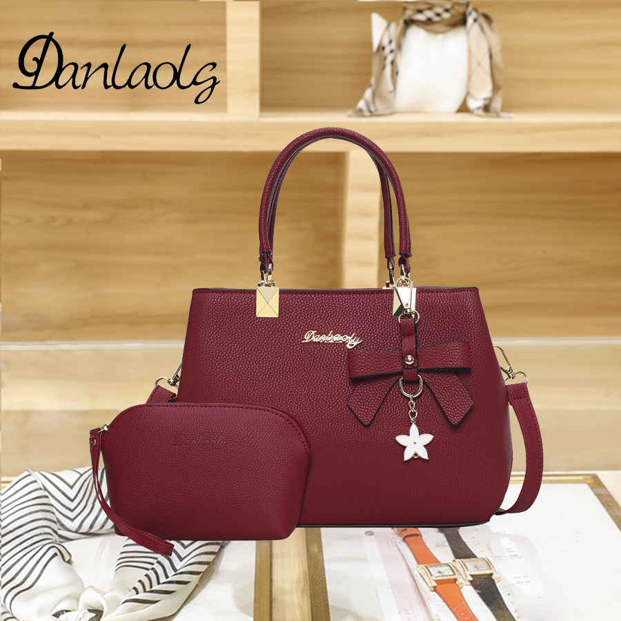 [Productos de Guangzhou] bolso de mujer de gran capacidad otoño 2025, bolso de boda con lazo de alta calidad para mujer