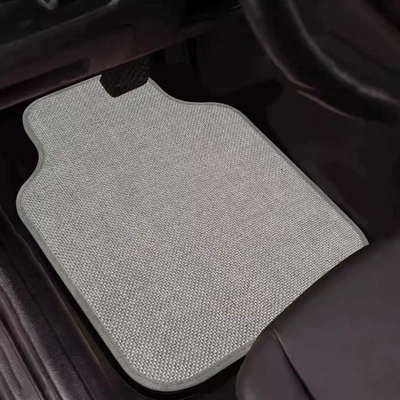 clean. These universal, plain-colored car floor mats – Universal Foot Pad - urban-gray-7mm-linen-car-floor-mats-5065cm-one-piece-for-the-front-row