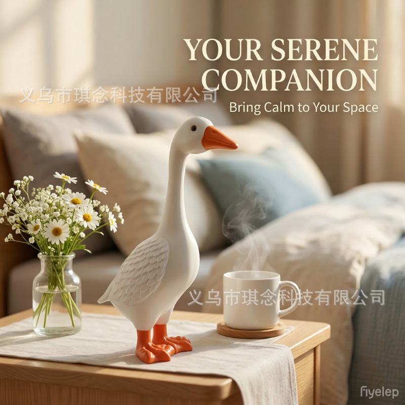 Cross-Border Creative Resin Porch White Goose Ornaments Home Decorations Outdoor Courtyard Entrance Simulated Animal Decorations Cross-Border Creative Resin Porch White Goose Ornaments Home Decorations Outdoor Courtyard Entrance Simulated Animal Decorations