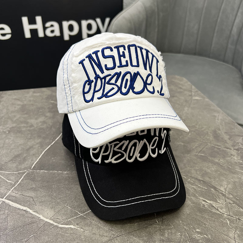 Primavera y verano sombreros de béisbol para niños, sombreros delgados para niños y niñas, moda coreana hip-hop bordada, marcas de moda callejera