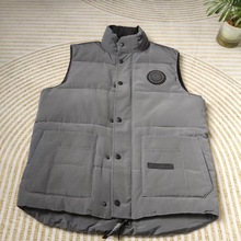跨境外贸单大鹅羽绒服马甲立领无袖坎肩情侣款外套男女派克背心潮