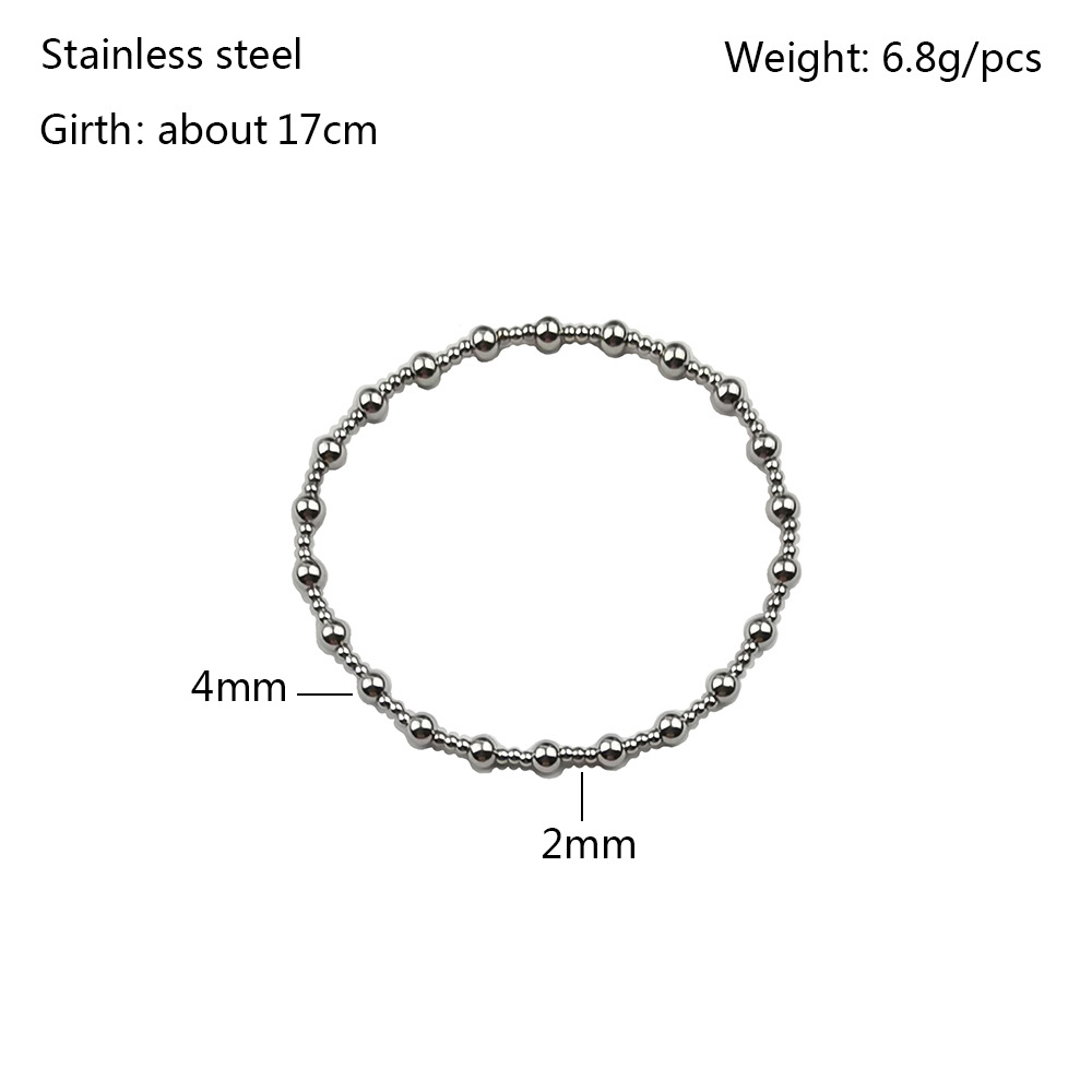 10g Weight Bracelets, Necklace Classification 1 Piece, 1 Set Quantity Holiday, Daily Occasion 304 Stainless Steel Material Geometric Pattern Women's Gender Plating Design Simple Style, Classic Style Style 1 Piece 1 Set 304 Stainless Steel Bracelets Necklace 2