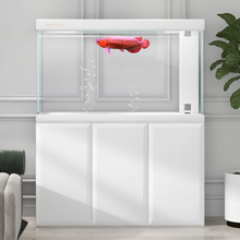 闽江鱼缸客厅家用落地轻奢超白玻璃大型龙鱼缸2024新款