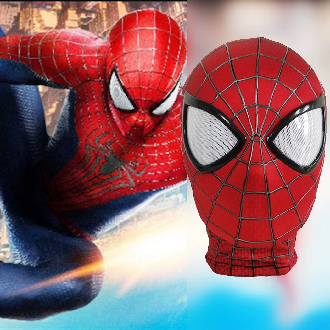Маска Спайдермена 2-го поколения Superford, 3D-резиновая сеть Спайдер-мена, маска Спайдермена из фильма, ручная работа